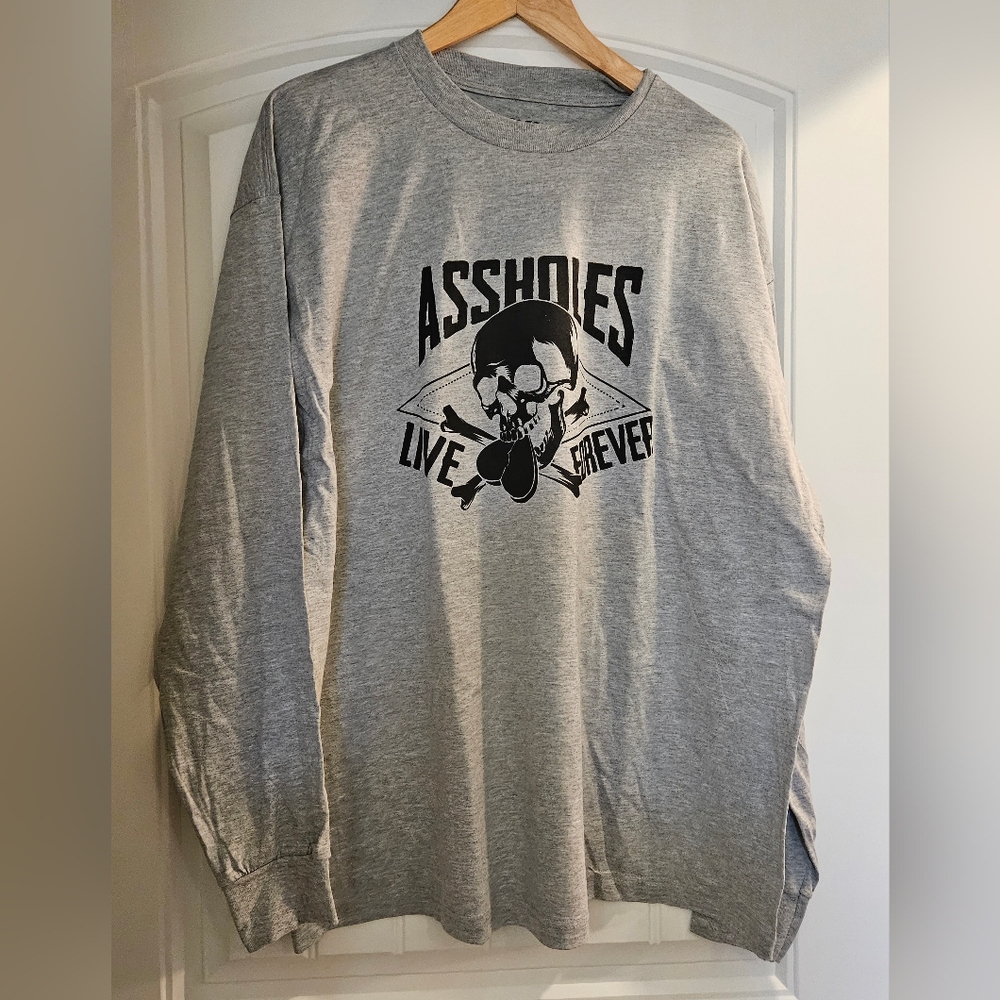 NWOT Assholes Live Forever L/S Tee- XXL